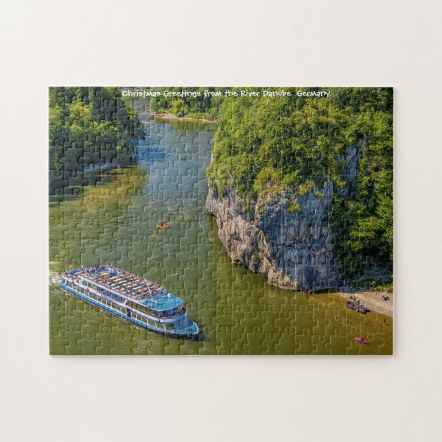 Rivière Danube  Allemagne. Puzzle (Horizontal)