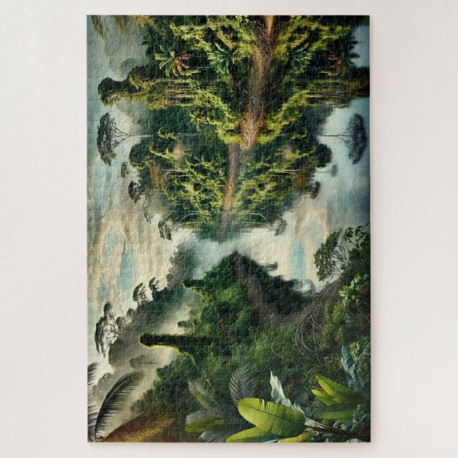 "Rivière des Réflexions" - Puzzle de Jigsaw (Vertical)