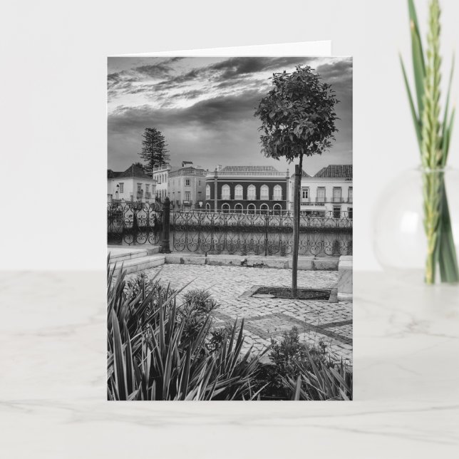 Rivière Gilao, carte de voeux vierge de Tavira (Devant)