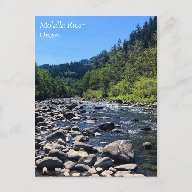 Rivière Molalla, OU Carte postale (Devant)