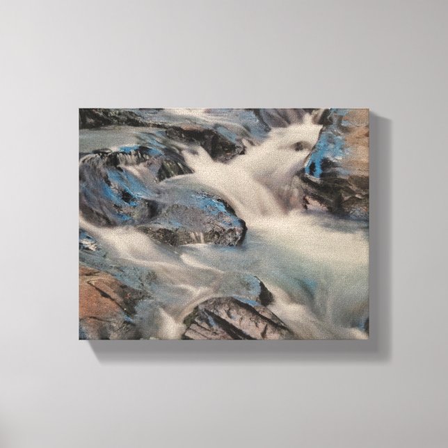 Rivière Paradis sur une impression sur toile tendu (Recto)