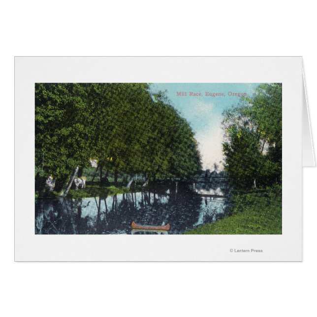 Rivière pittoresque avec scène de canot Eugene, OR (Devant horizontal)