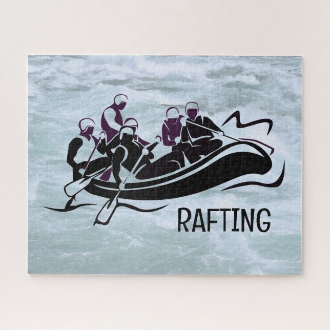 Rivière White Water Rafting Jigsaw Puzzle (Horizontal)