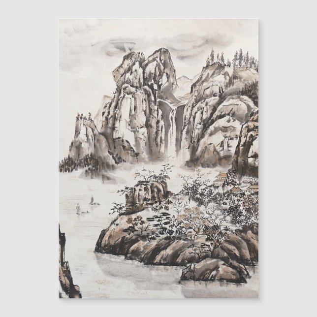Rivière Yangze avec cascade (Devant)