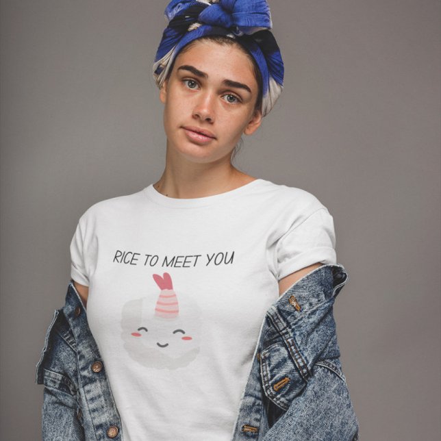 Riz Pour Vous Rencontrer T-Shirt Kawaii Sushi (Créateur téléchargé)