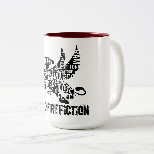 RK Griffin TwoTone Mug - logo NOIR (Devant droit)