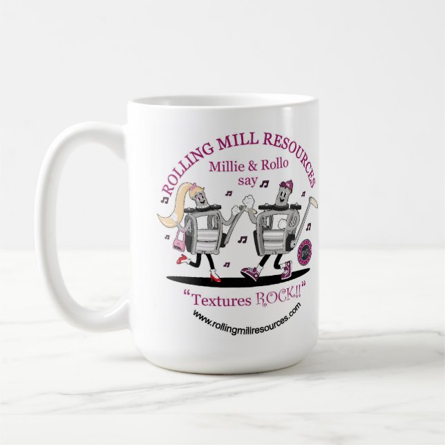 RMR Textures Rock 15 oz Mug (Gauche)