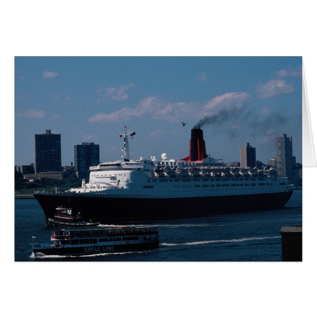 RMS Queen Elizabeth II", paquebot (Devant horizontal)
