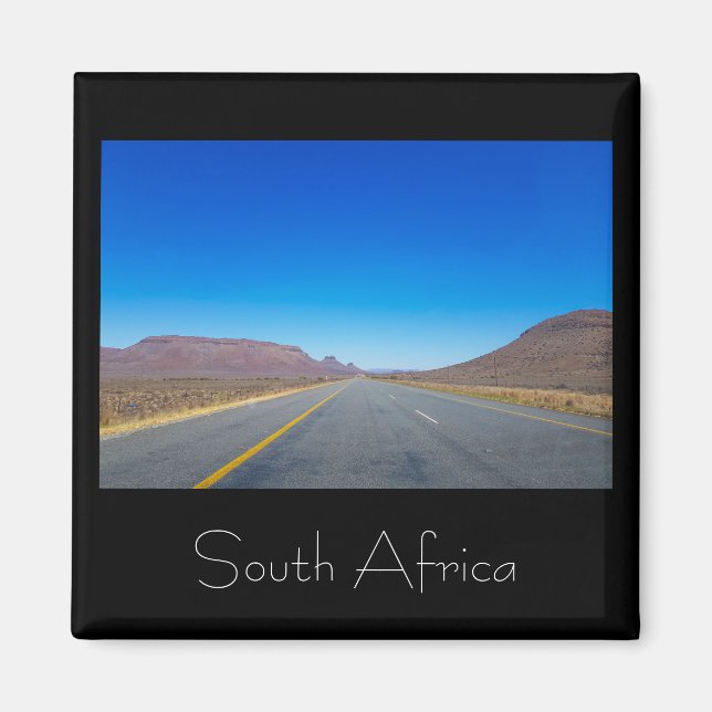 Road Highway Landcape Afrique du Sud SA Magnet (Devant)