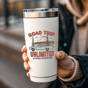 Road Trip Unlimited Car Camping   Die-Cut Sticker