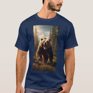Roam Wild - T-Shirt Homme avec audace ours