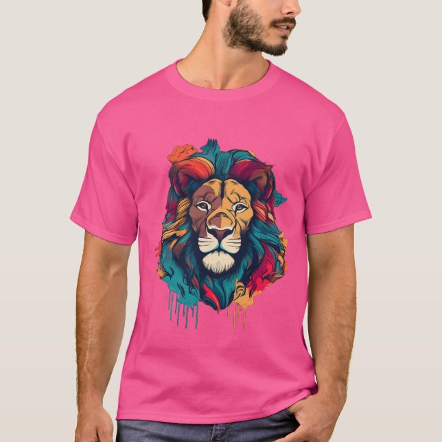 "Roar Majestic - T-shirts gras et artistiques" (Devant)