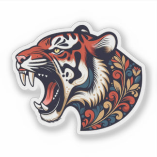 Roaring Tiger Sticker