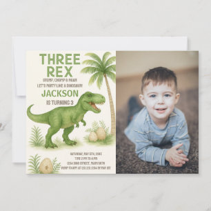 Roarsome Dinosaur Invitations d'anniversaire avec
