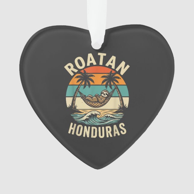 Roatan Honduras Sloth T-Shirt (devant)
