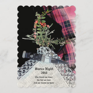 Robbie Burns Dîner Décontracté invitation