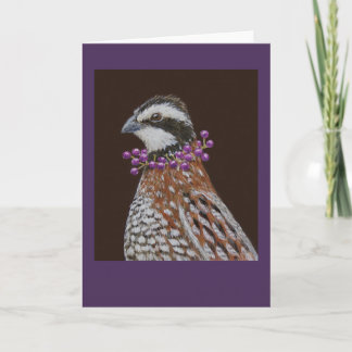 Robbie la carte de voeux bobwhite