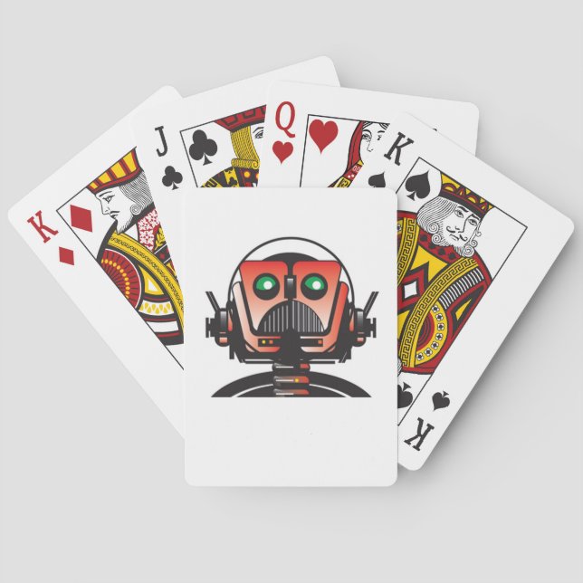 Robbie les cartes de jeu de robot du TOIT de livre (dos)