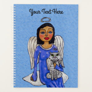 Robe Bleue Angel Etoiles Blanches Chat Cloud