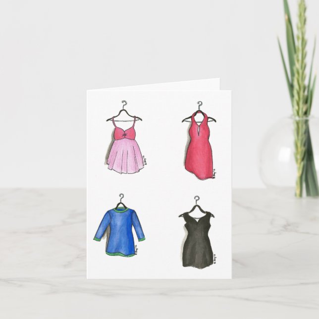 Robe de Cocktail femme Robe Carte pour notes de mo (Devant)