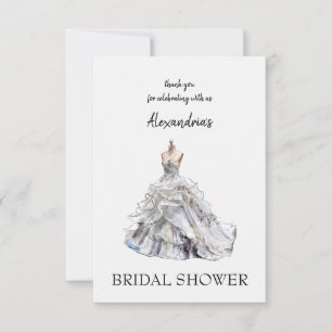 Robe de douche de mariage personnalisée Merci