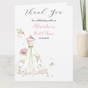 Robe de douche de mariage personnalisée Merci