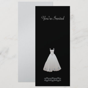 Robe de mariage avec des invitations de diamant
