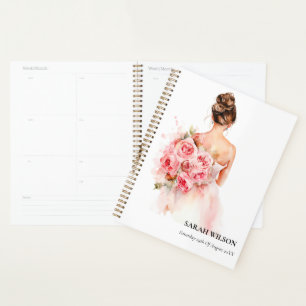 Robe de Mariée Aquarelle Rose Fardée Cadeau de Fia