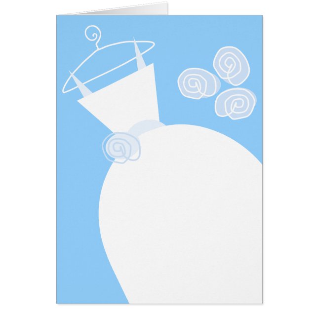 Robe de mariée bleu vertical (Devant)
