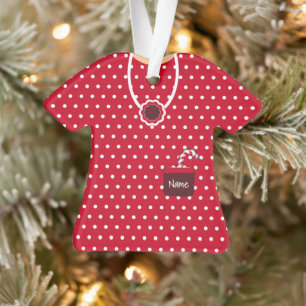 Robe de Noël Rouge & Blanc Personnalisée
