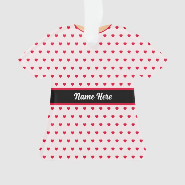 Robe de poupée en ruban Polka Dot Christmas TShirt (devant)