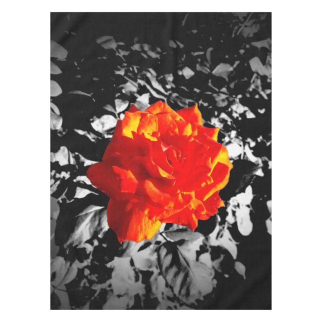 Robe rouge coutume nappe en coton, 52"x70" (Devant)