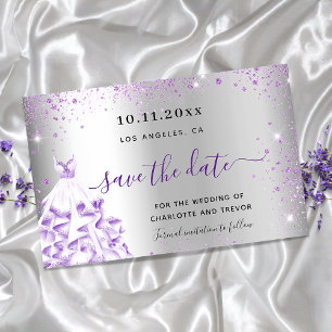 Robe violet argent mariage budget enregistrer la d