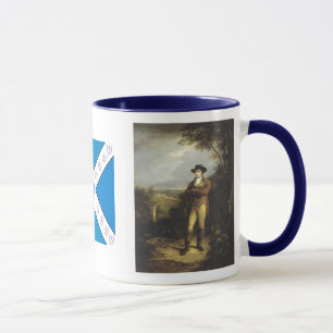 Robert Burns avec la tasse de café écossaise de