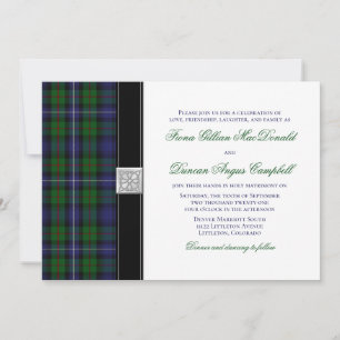 Robertson Chasse Tartan Celtic Faire-part de maria