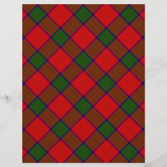 Robertson tartson rouge vert plaid (Devant)