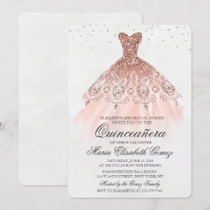 Robes de Quinceanera Pailletées Invitation Diamant