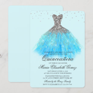 Robes de Quinceanera Pailletées Invitation Diamant