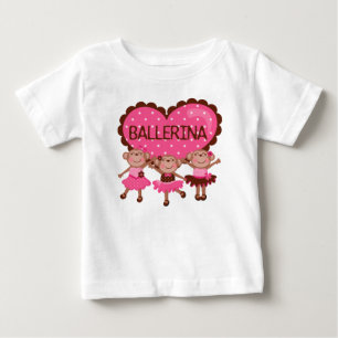 Robes sans manches pour bébé fille Ballet de singe