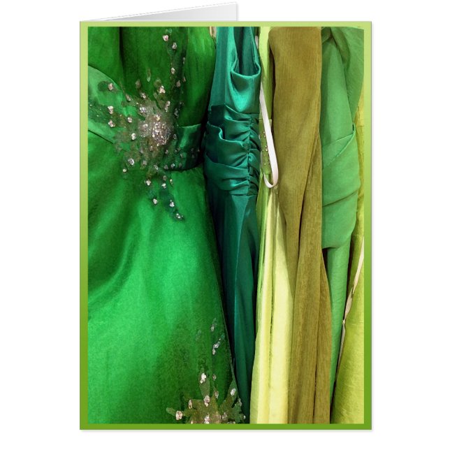 Robes vertes de bal d'étudiants (Devant)