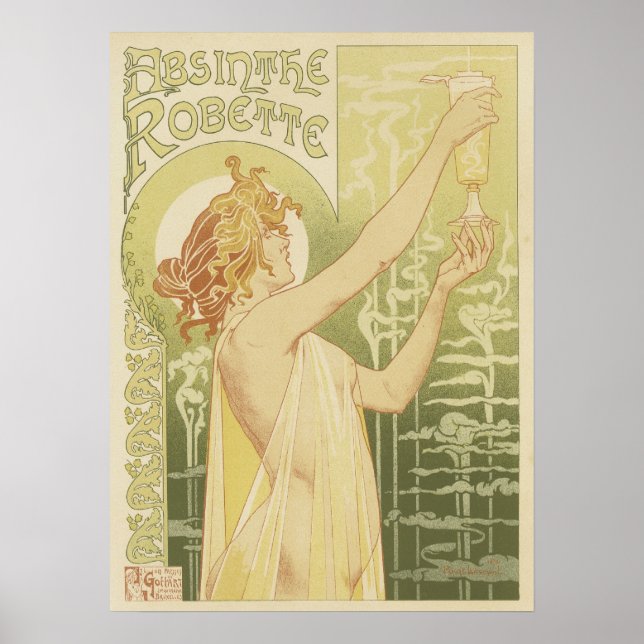 Robette Absinthe - Poster Art Nouveau (Devant)