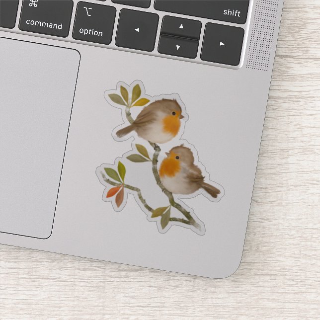 Robin Birds Stickers Vinyle Coupé Sur Mesure (Détail)