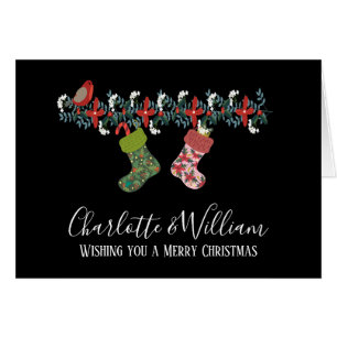 Robin de Noël Hanging Stocking Personnalisé