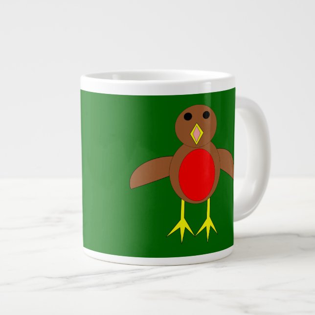 Robin de Noël Mug (Devant droit)