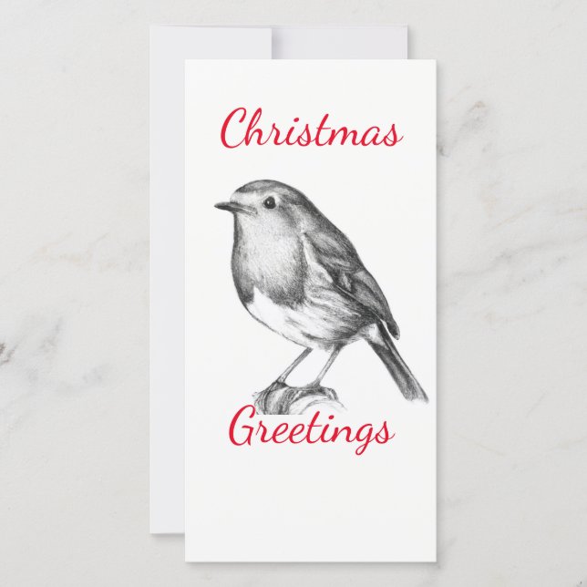 Robin noir et blanc (Devant)