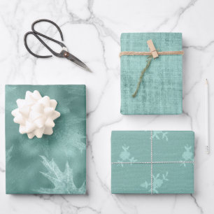 Robin Oeuf Linge de feuille vert (pas de lin réel)