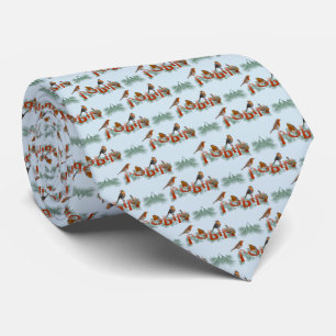 Robins Cravate texture double face (bleu clair)
