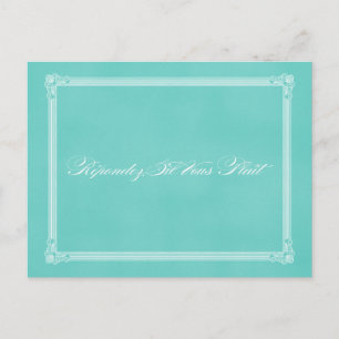 Robin's Oeuf Blue Poster Style carte postale RSVP