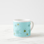 Robin's Oeuf Blue Starbursts Espresso Mug<br><div class="desc">Le motif Espresso Mug de Robin's Oeuf Blue Iconic Atomic Starbursts présente des étoiles atomiques emblématiques. C'est vrai ! L’ancienne école, arrière - plan de couleur bleu oeuf de robin avec des taches d’or, est la toile de fond idéale pour les cercles turquoise, apaisants et vert poire kitsch. Les taches...</div>