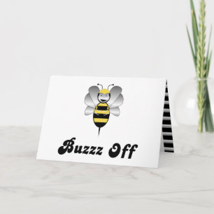 Robobee Bumble Bee Buzz Off Carte de voeux